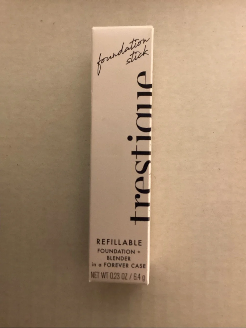Trestique Talum Nude Refillable Foundation Stick + Blender in Forever case-